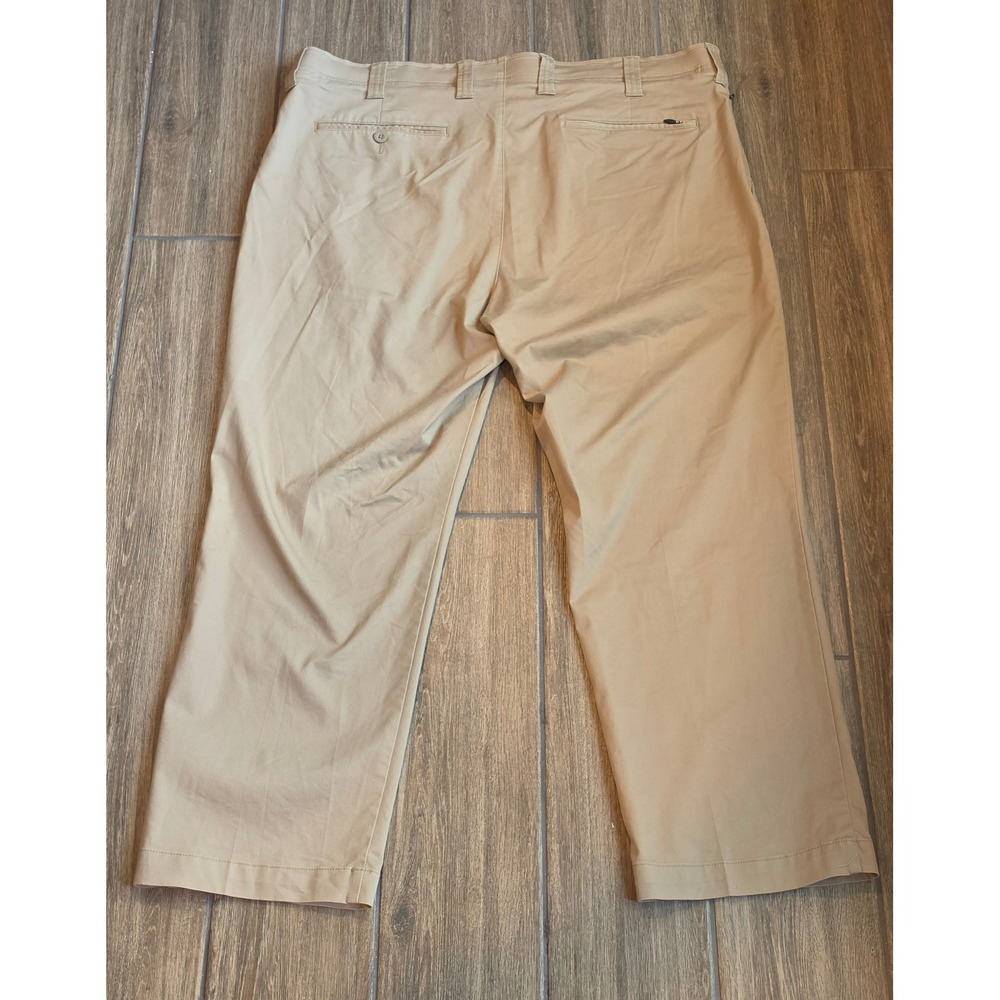 Oak Hill Straight Fit Tech Pants Khaki Tan Mens 42x28 DXL Stretch Chino Pockets - Picture 6 of 6